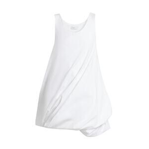 Rosetta Getty Twisthem Cotton Tank Minidress - S White